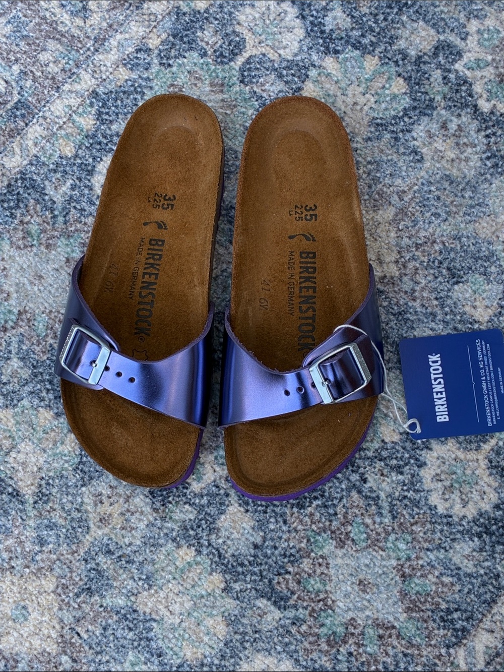 Birkenstock’s Madrid BS Metallic Violet Slides